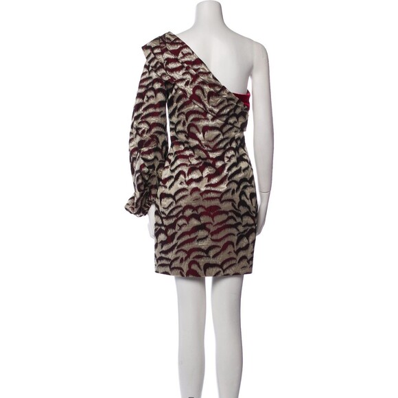 $2490 Carolina Herrera Runway CORSETED Velvet & Brocade!  Puff Sleeve Dress 4 - Picture 8 of 8